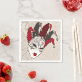 Mardi Gras Carnaval Mask Papieren servetten (Insitu)
