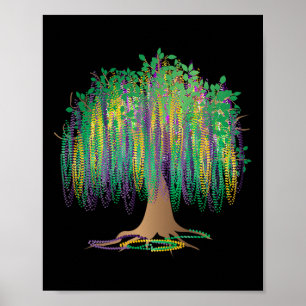 Mardi Gras Carnaval Mexicaanse Grafische Kralenboo Poster
