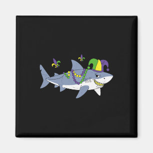 Mardi Gras Carnaval Narrenhaai Dierenliefhebber Gr Magneet