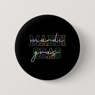 Mardi Gras Carnaval New Orleans voor vrouwen Ronde Button 5,7 Cm