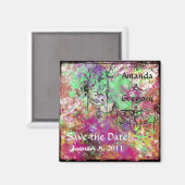 Mardi Gras Carnaval Party of Save the Date Magnet (Voorkant / Achterkant)