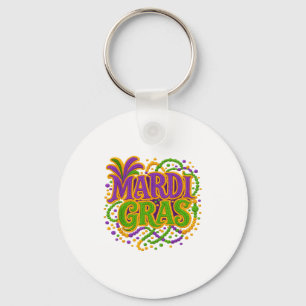 Mardi Gras Carnaval Vet Dinsdag Latch Hook Garens Sleutelhanger