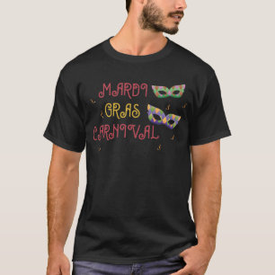 Mardi Gras carnaval voor een carnavalventilator T-shirt