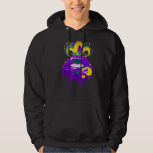 Mardi Gras Carnival Costume Paars Amp Gold Fleur Hoodie