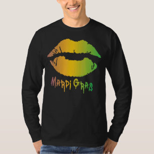 Mardi Gras Carnival Costume Paars Amp Gold Fleur T-shirt