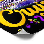 Mardi Gras Carnival Cruise 2025 Familiecruise Ma Poster (Hoek)