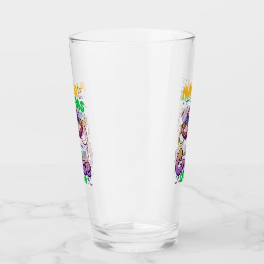 Mardi Gras Carnival Cruise Vacation Travel Glas (Rechts)