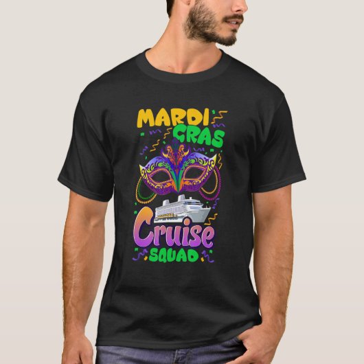 Mardi Gras Carnival Cruise Vacation Travel Group M T-shirt (Voorkant)