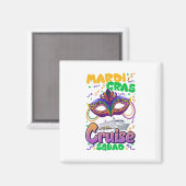 Mardi Gras Carnival Cruise Vacation Travel Magneet (Voorkant / Achterkant)