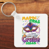 Mardi Gras Carnival Cruise Vacation Travel Sleutelhanger (Voorkant)