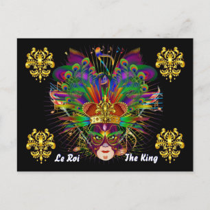 Mardi Gras Carnival Event Gelieve opmerkingen te U Briefkaart