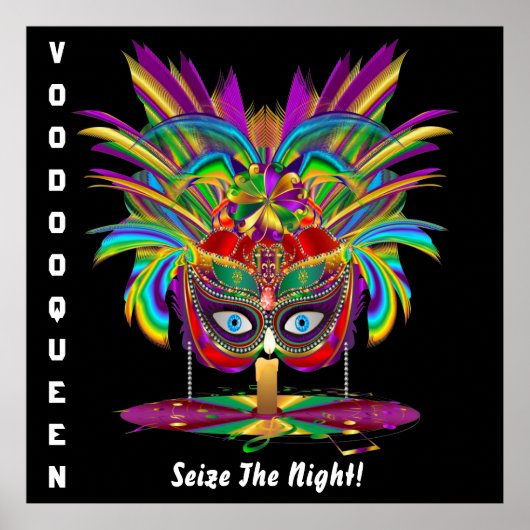 Mardi Gras Carnival Event Gelieve opmerkingen te U Poster (Voorkant)