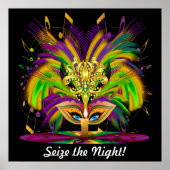 Mardi Gras Carnival Event Gelieve opmerkingen te U Poster (Voorkant)