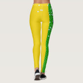 Mardi Gras Carnival | Fleur De Lis Paars Green Leggings (Achterkant)