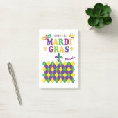 Mardi Gras Carnival Harlequin Fleur de Lis Diamond Post-it® Notes (Kantoor)