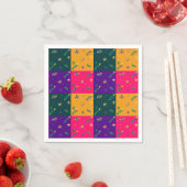 Mardi Gras Carnival Harlequin Fleur de Lis Diamond Servet (Insitu)