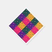 Mardi Gras Carnival Harlequin Fleur de Lis Diamond Servet (Hoek)