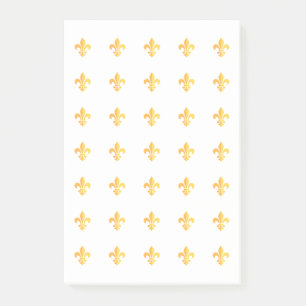 Mardi Gras Carnival Harlequin Gold Fleur de Lis Post-it® Notes