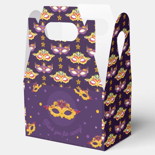 Mardi Gras Carnival Hartelijk dank Bedankdoosjes (Geopend)