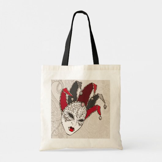 Mardi Gras Carnival Mask Canvas tas (Achterkant)