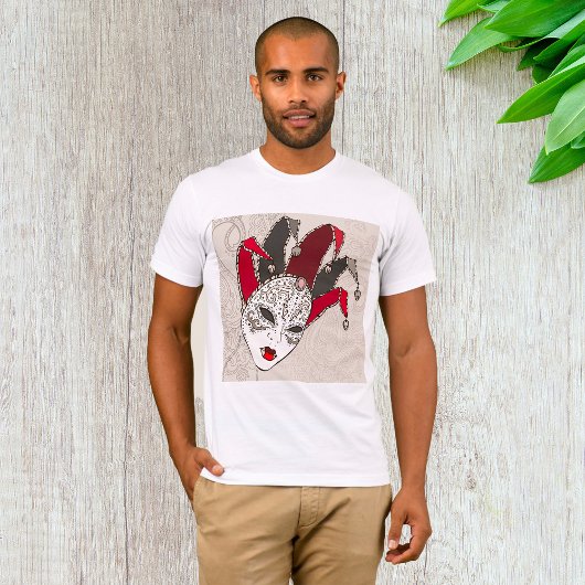 Mardi Gras Carnival Mask Mannen T-Shirt