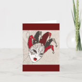 Mardi Gras Carnival Mask Note-kaarten Kaart (Voorkant)