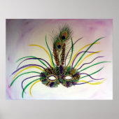 Mardi Gras Carnival Mask Poster Art Print (Voorkant)