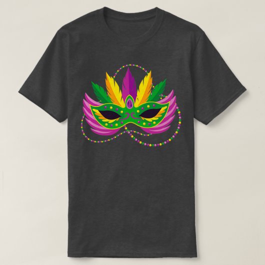Mardi Gras Carnival maskers Funny Mardi Gras Masqu T-shirt (Design voorkant)