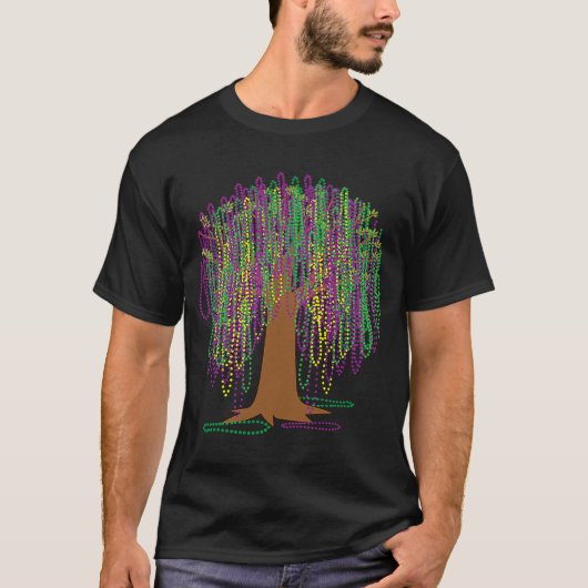 Mardi Gras Carnival Mexicaanse graslang T-shirt (Voorkant)