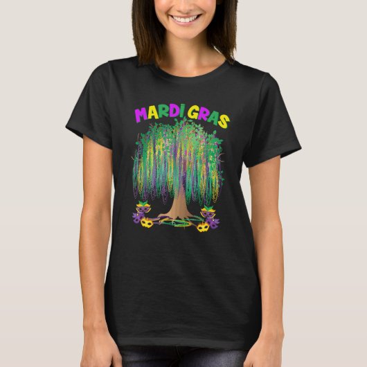 Mardi Gras Carnival Mexicaanse graslang T-shirt (Voorkant)