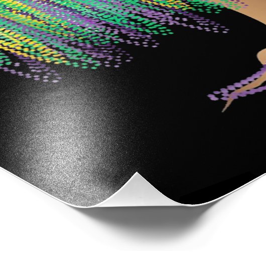 Mardi Gras Carnival Mexican Foto Afdruk (Hoek)