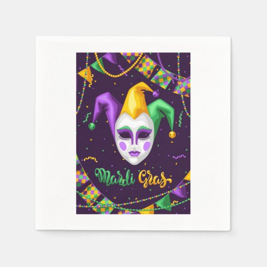 Mardi Gras Carnival Napkins Servet (Voorkant)