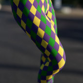 Mardi Gras Carnival Paars Gold en groene Leggings