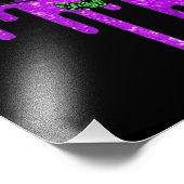 Mardi Gras Carnival Paars Gold Foto Afdruk (Hoek)