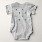 Mardi Gras Carnival Party Fleur de Lis Decoration Romper (Achterkant)