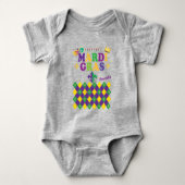 Mardi Gras Carnival Party Fleur de Lis Decoration Romper (Voorkant)