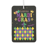 Mardi Gras Carnival Party Fleur de Lis Rhombus Luchtverfrisser (Voorkant)