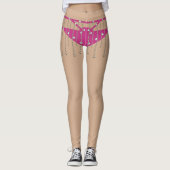 Mardi Gras Carnival Pink Showgirl Leggings (Voorkant)
