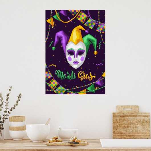 Mardi Gras Carnival Poster (Keuken)