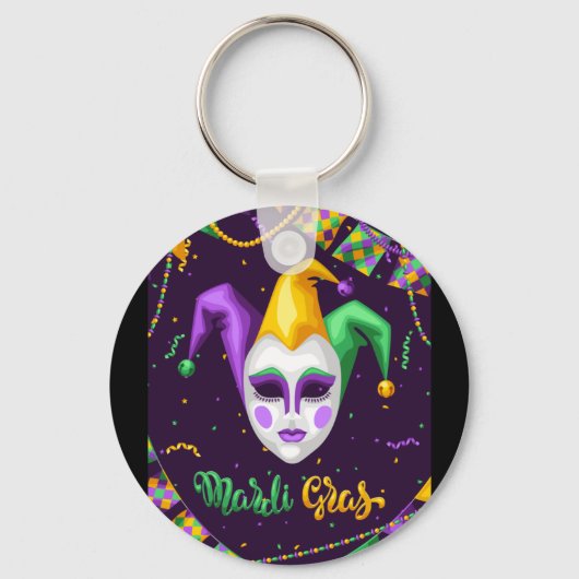 Mardi Gras Carnival Sleutelhanger (Voorkant)