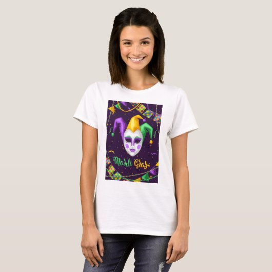 Mardi Gras Carnival T-Shirt (Voorkant volledig)