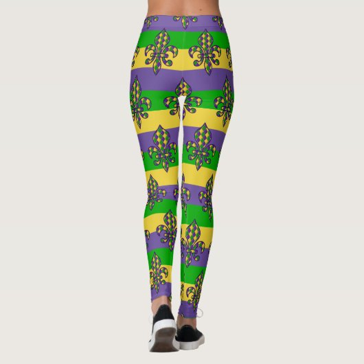 Mardi Gras Carnival vieren Leggings (Achterkant)
