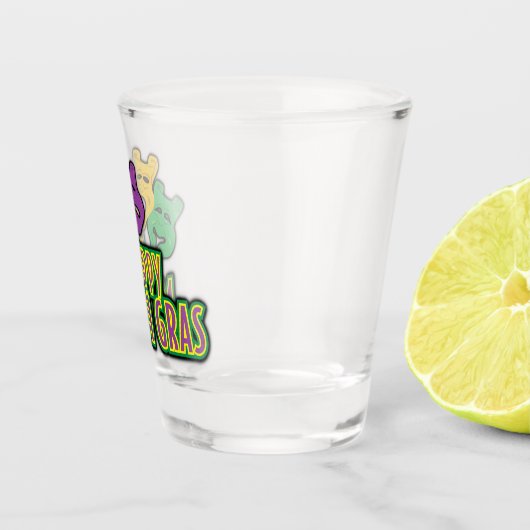 Mardi Gras Carnival vieren Shot Glas (Rechts)