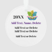 Mardi Gras Carnivale Ornament (achterkant)