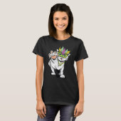 Mardi Gras Cat Costume laat de Shenanigans beginne T-shirt (Voorkant volledig)