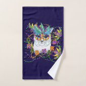 Mardi Gras Cat, Funny Mardi Gras Bad Handdoek (Handdoek)