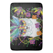 Mardi Gras Cat, Funny Mardi Gras Badmat (Voorkant Verticaal)