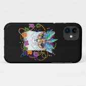 Mardi Gras Cat, Funny Mardi Gras Case-Mate iPhone Case (Achterkant (horizontaal))