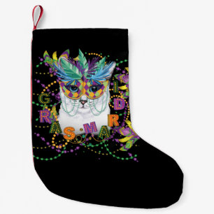 Mardi Gras Cat, Funny Mardi Gras Kleine Kerstsok