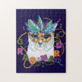Mardi Gras Cat, Funny Mardi Gras Legpuzzel (Verticaal)